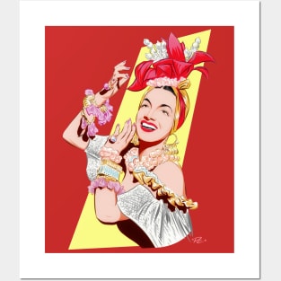 Carmen Miranda - An illustration by Paul Cemmick Posters and Art